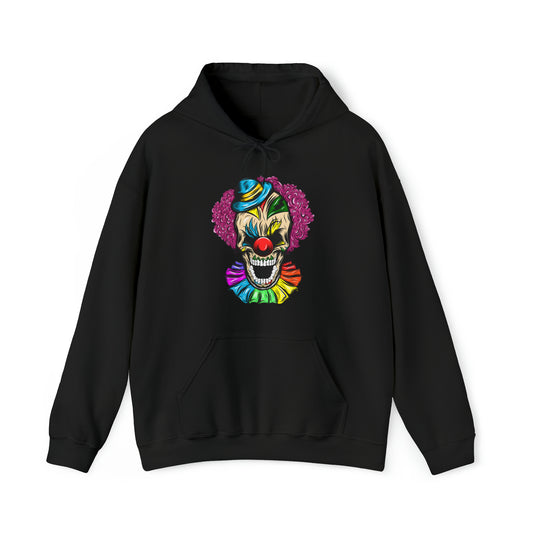 Sudadera con capucha unisex Heavy Blend™ - Calavera aterradora de un payaso