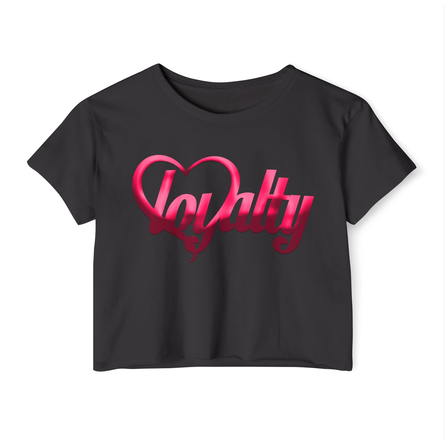 Crop top de festival para mujer - Pink Heart Of Loyalty