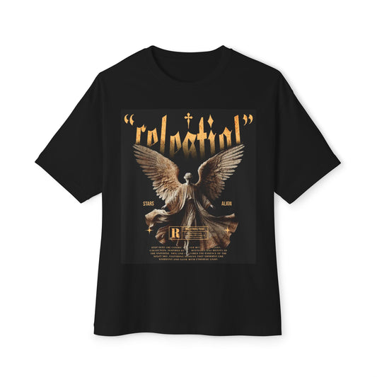 Celestial - Retro Graphic Oversized Tee, Vintage Style T-Shirt