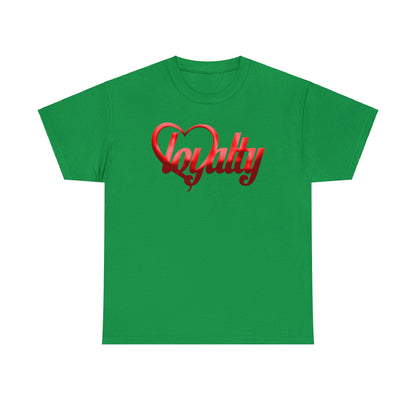 Camiseta unisex de algodón pesado - Corazón rojo de lealtad
