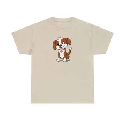 Camiseta unisex de algodón pesado - Cachorro sonriente