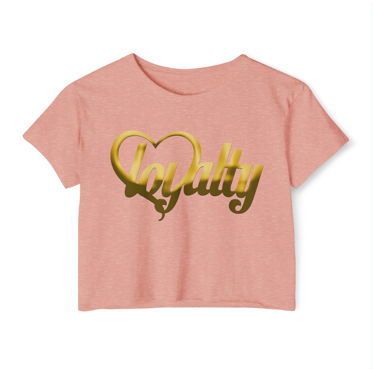 Crop top de festival para mujer - Gold Heart Of Loyalty