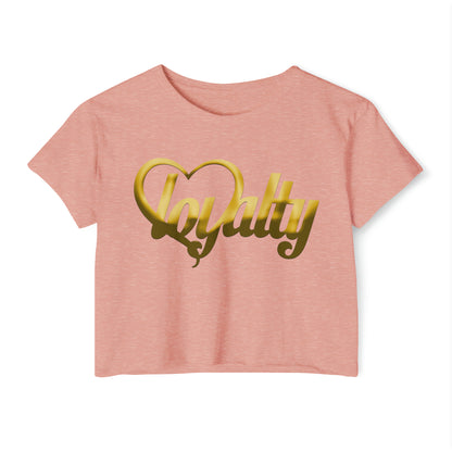 Crop top de festival para mujer - Gold Heart Of Loyalty