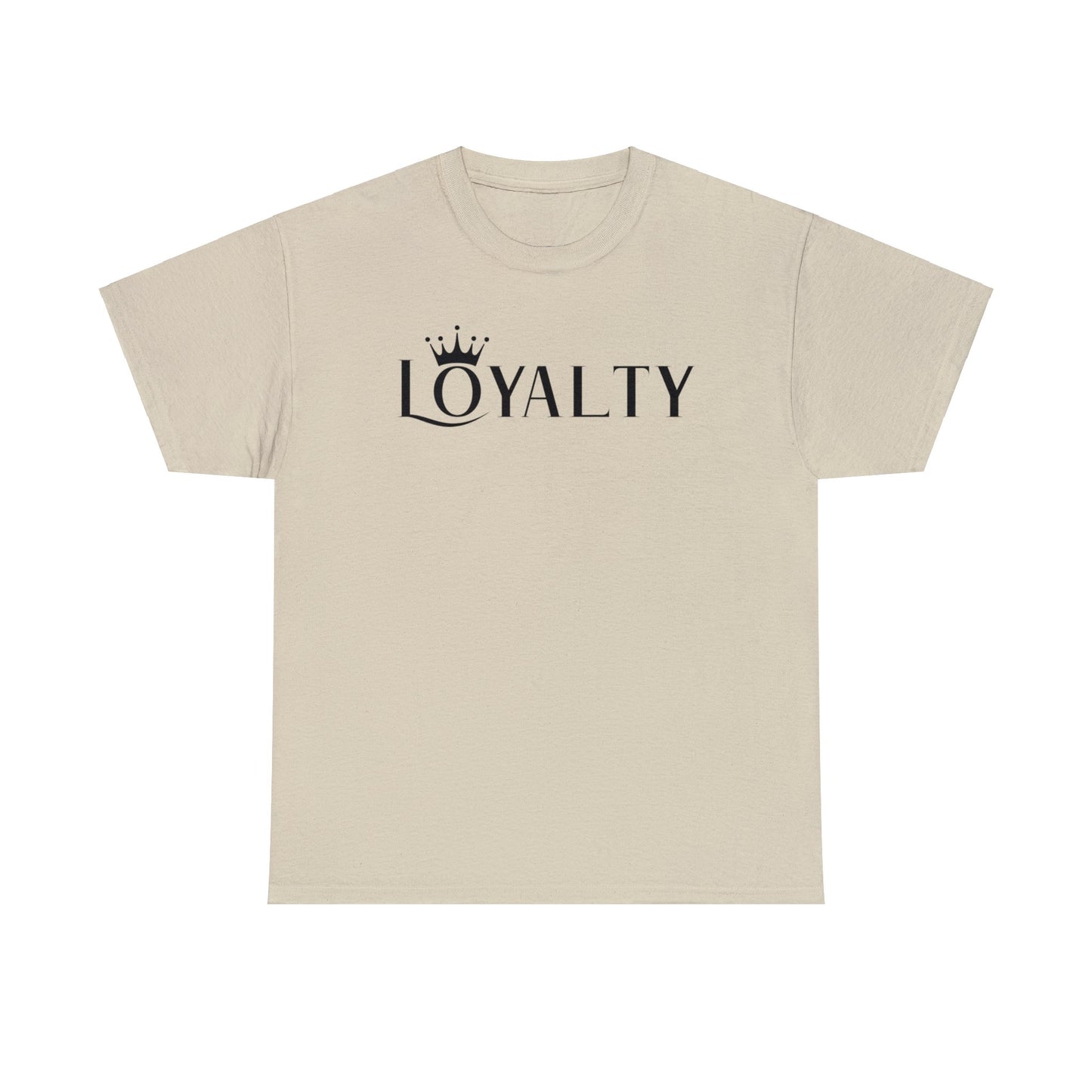 Camiseta unisex de algodón pesado - Reina la lealtad negra