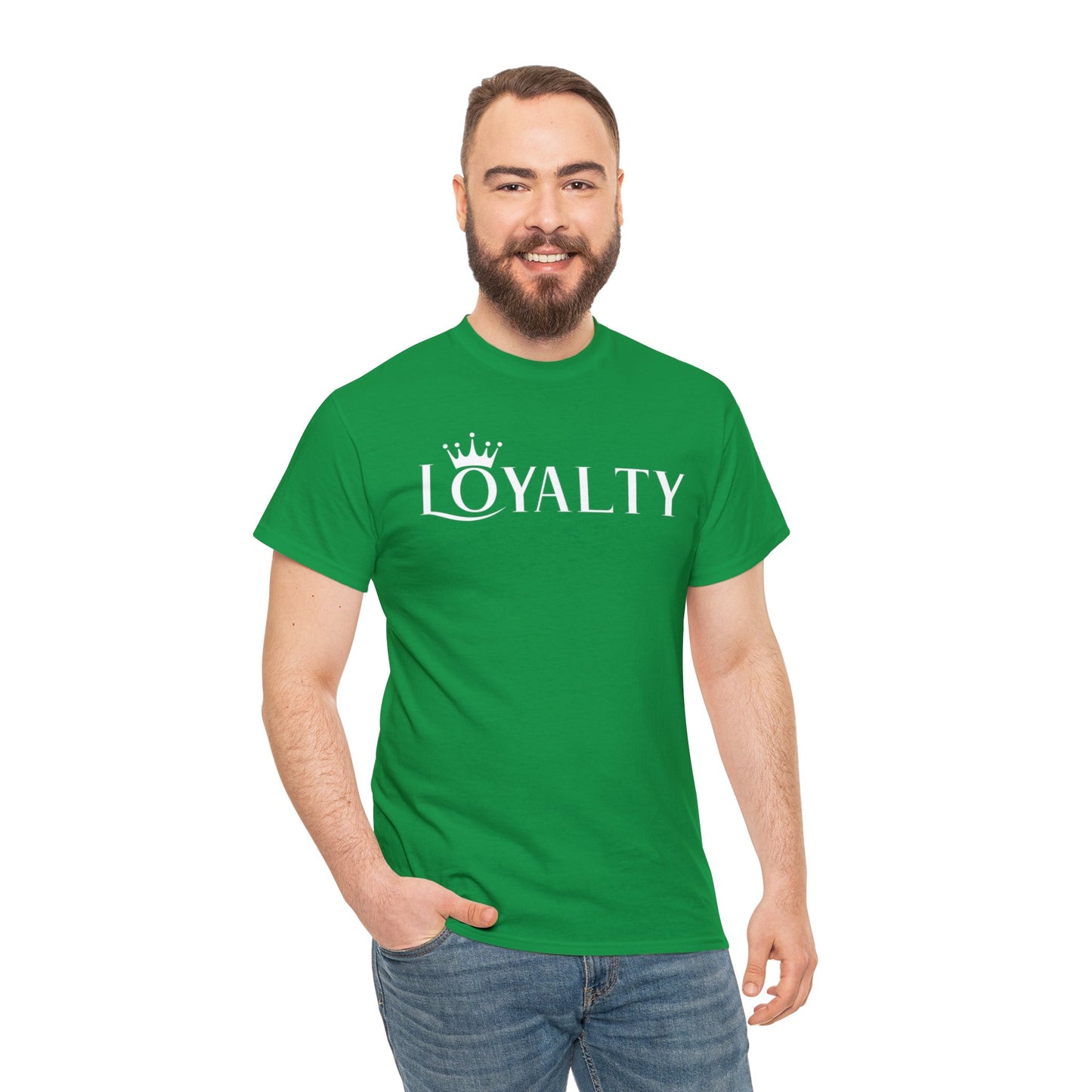 Camiseta unisex de algodón pesado - Reina la lealtad blanca