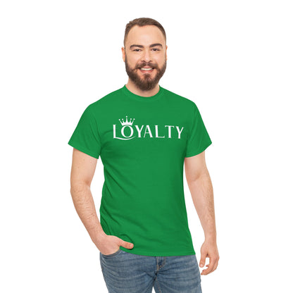 Camiseta unisex de algodón pesado - Reina la lealtad blanca