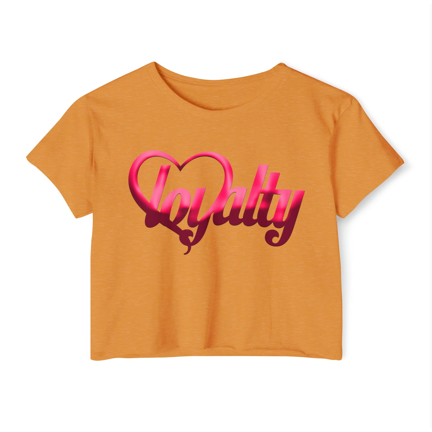 Crop top de festival para mujer - Pink Heart Of Loyalty
