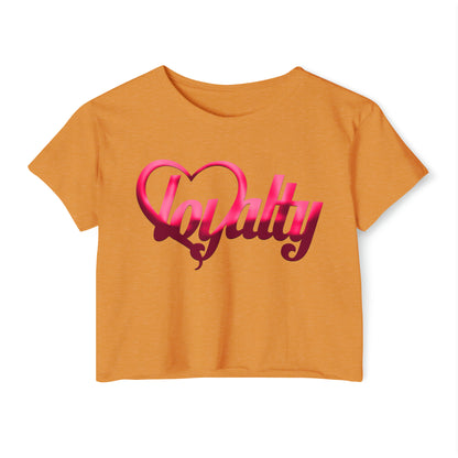 Crop top de festival para mujer - Pink Heart Of Loyalty