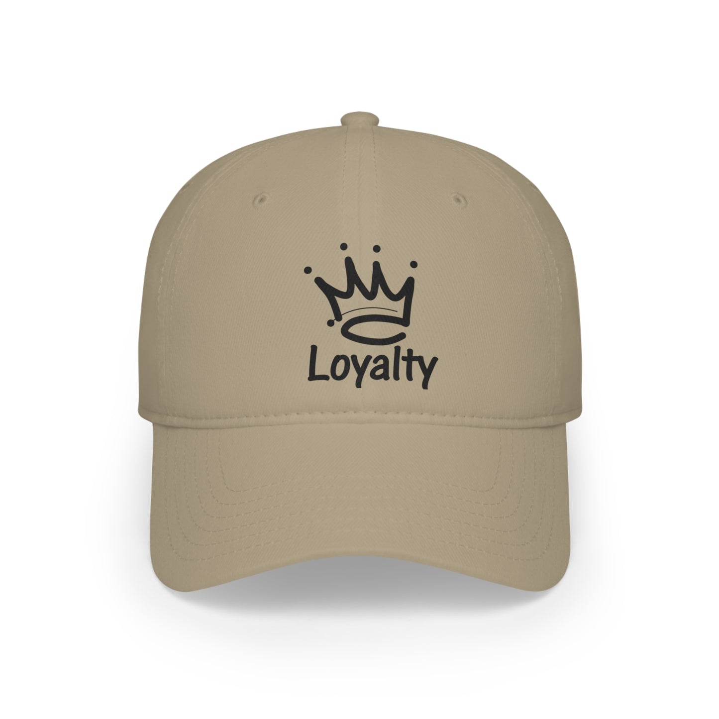 Gorra de béisbol de perfil bajo - Corona de lealtad negra
