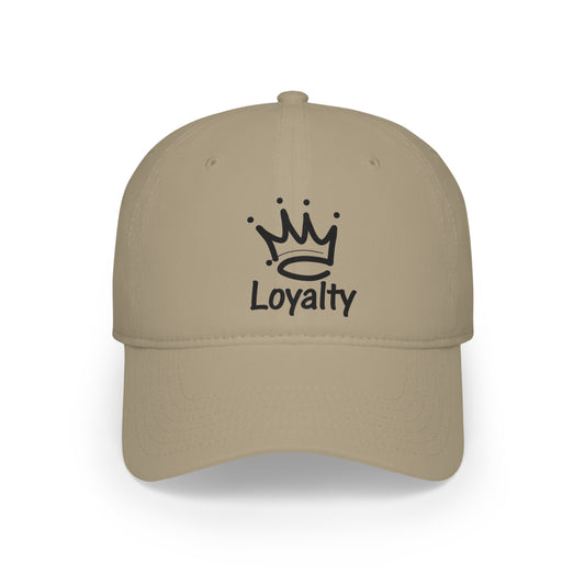 Gorra de béisbol de perfil bajo - Corona de lealtad negra