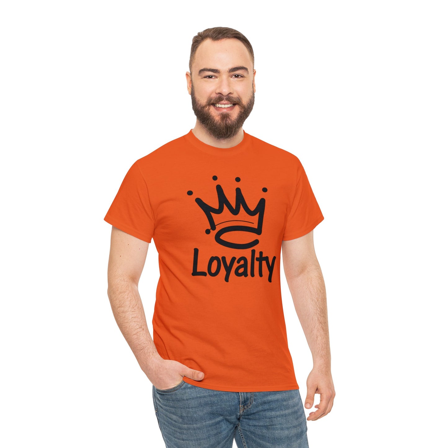 Camiseta unisex de algodón pesado - Corona negra de lealtad