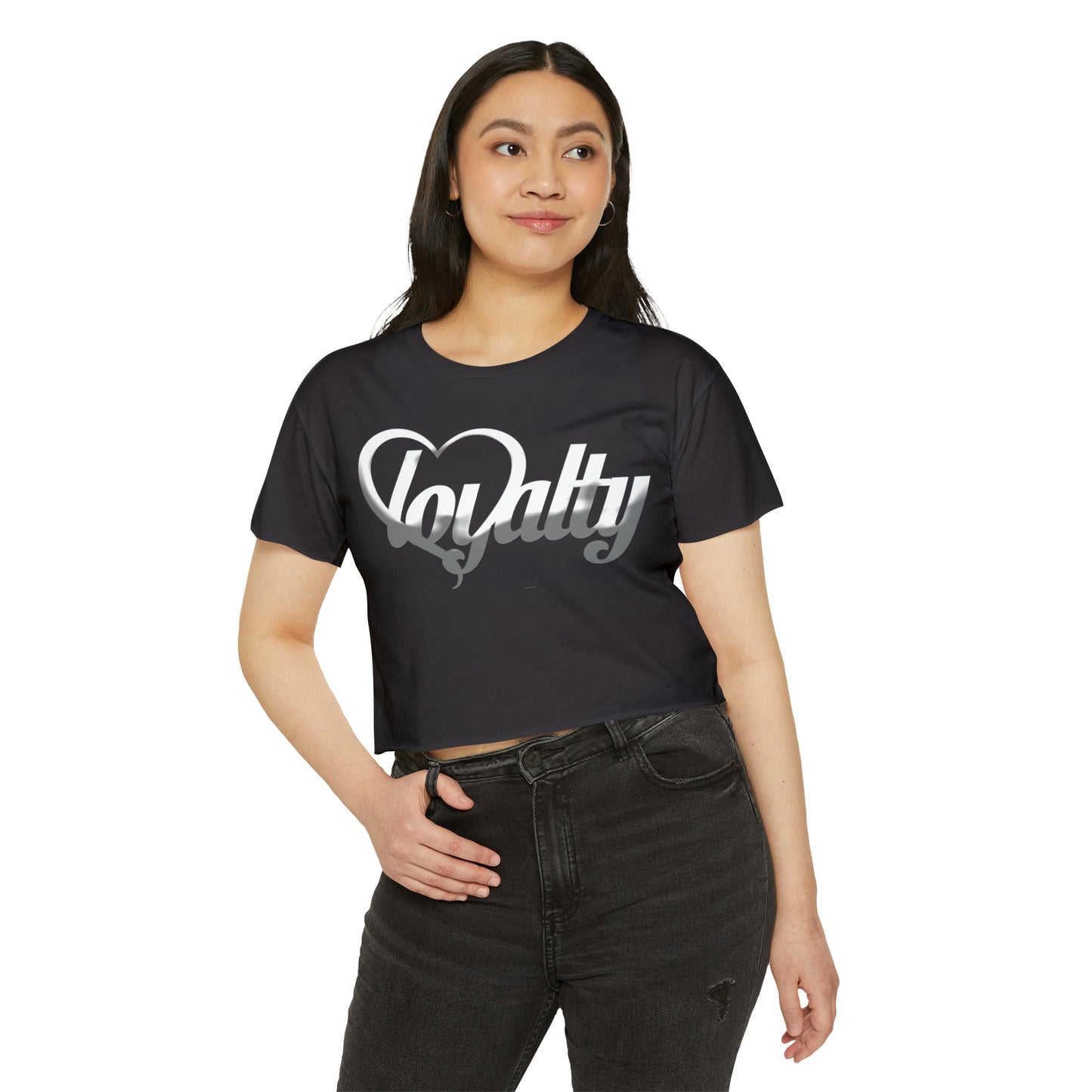 Crop top de festival para mujer - White Heart Of Loyalty
