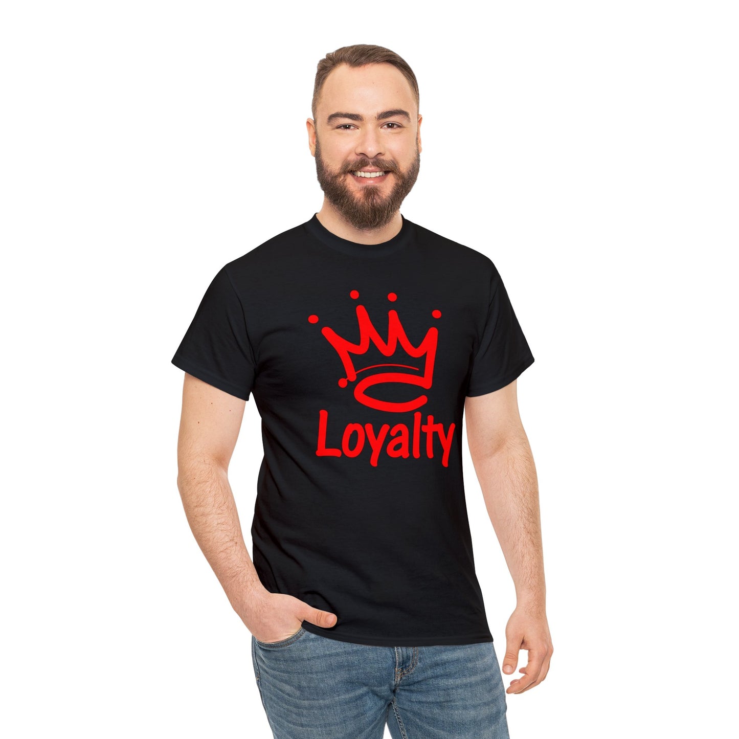 Camiseta unisex de algodón pesado - Corona Roja de Lealtad