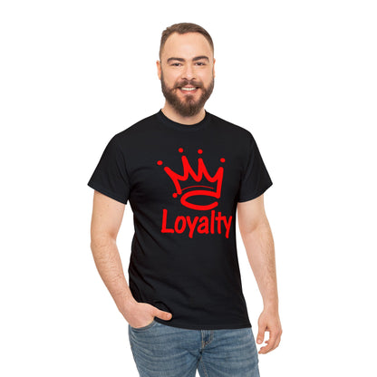 Camiseta unisex de algodón pesado - Corona Roja de Lealtad