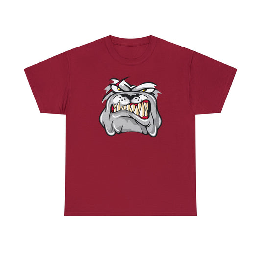 Camiseta unisex de algodón pesado - Cara de bulldog enojado