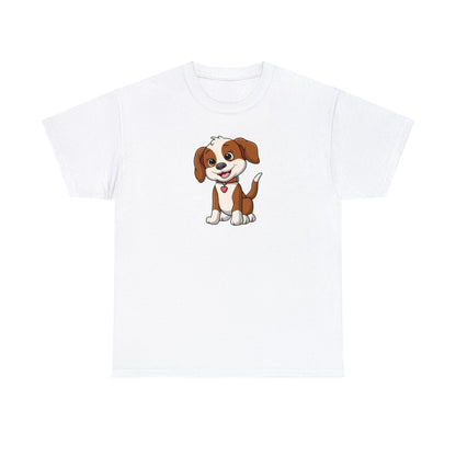 Camiseta unisex de algodón pesado - Cachorro sonriente