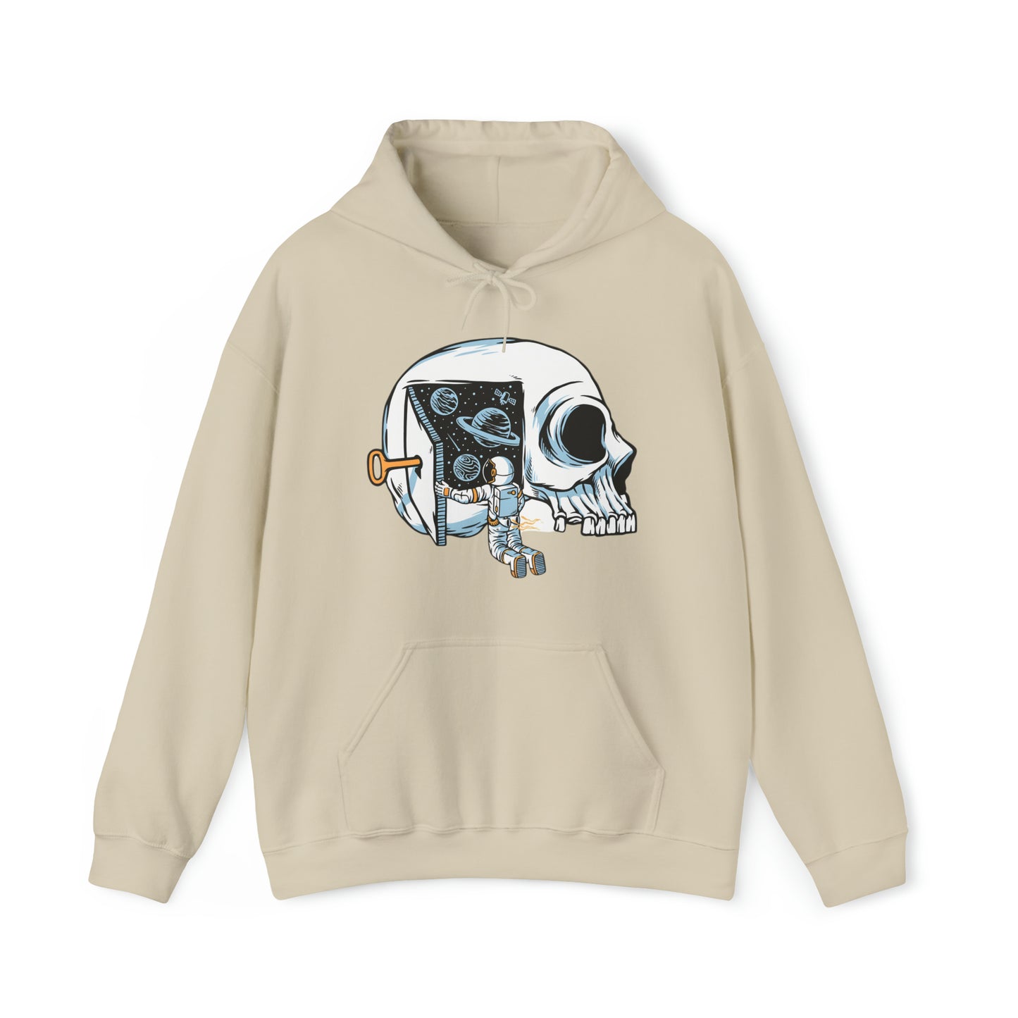 Sudadera con capucha unisex Heavy Blend™ - Los astronautas piensan en abrir las puertas del universo