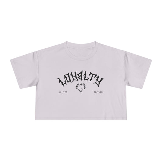 Loyalty Women's Crop Tee | Limited Edition Graphic Top, Trendy Summer Fashion, Perfect for Festivals & Casual Wear, Gift for Friends