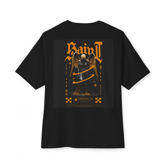 Gothic Angel Graphic Tee - Unisex Oversized T-Shirt, Casual Streetwear, Punk Rock Fashion
