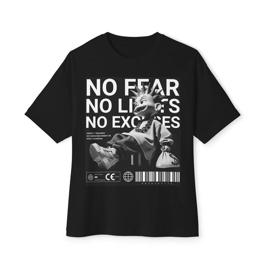 No Fear - Oversized Tee, Unisex Boxy T-Shirt