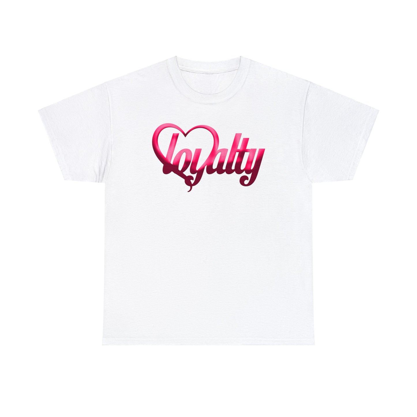 Camiseta unisex de algodón pesado - Corazón rosa de lealtad