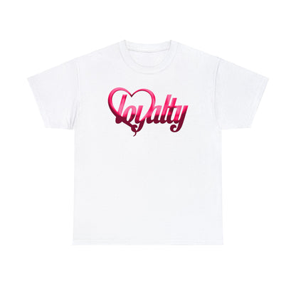 Camiseta unisex de algodón pesado - Corazón rosa de lealtad