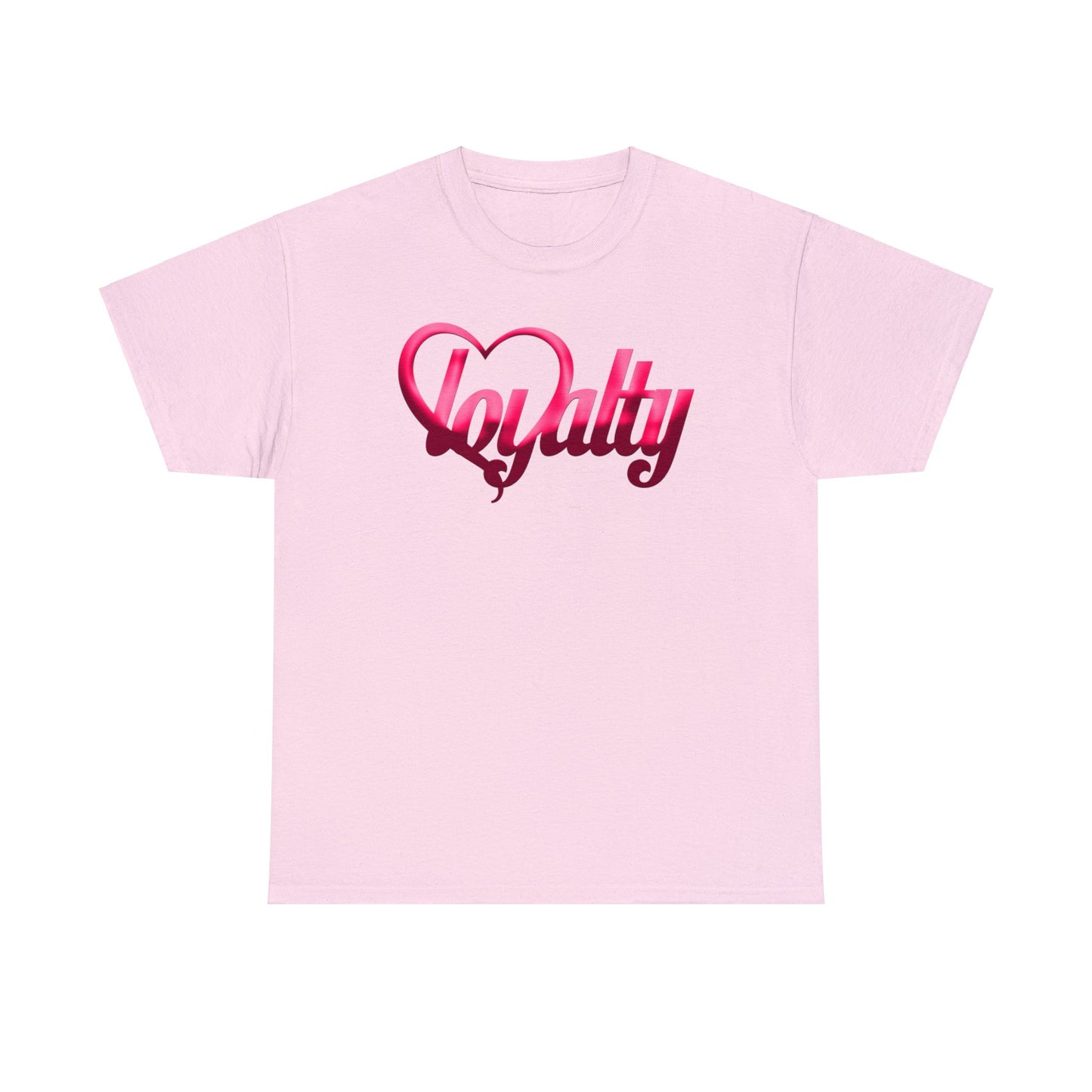 Camiseta unisex de algodón pesado - Corazón rosa de lealtad