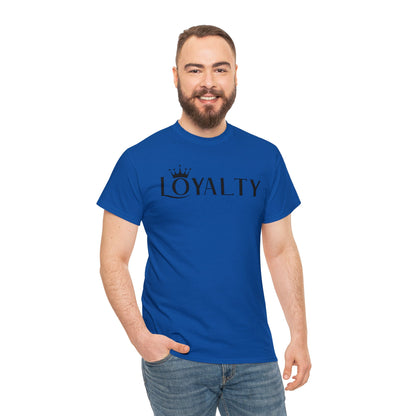 Camiseta unisex de algodón pesado - Reina la lealtad negra