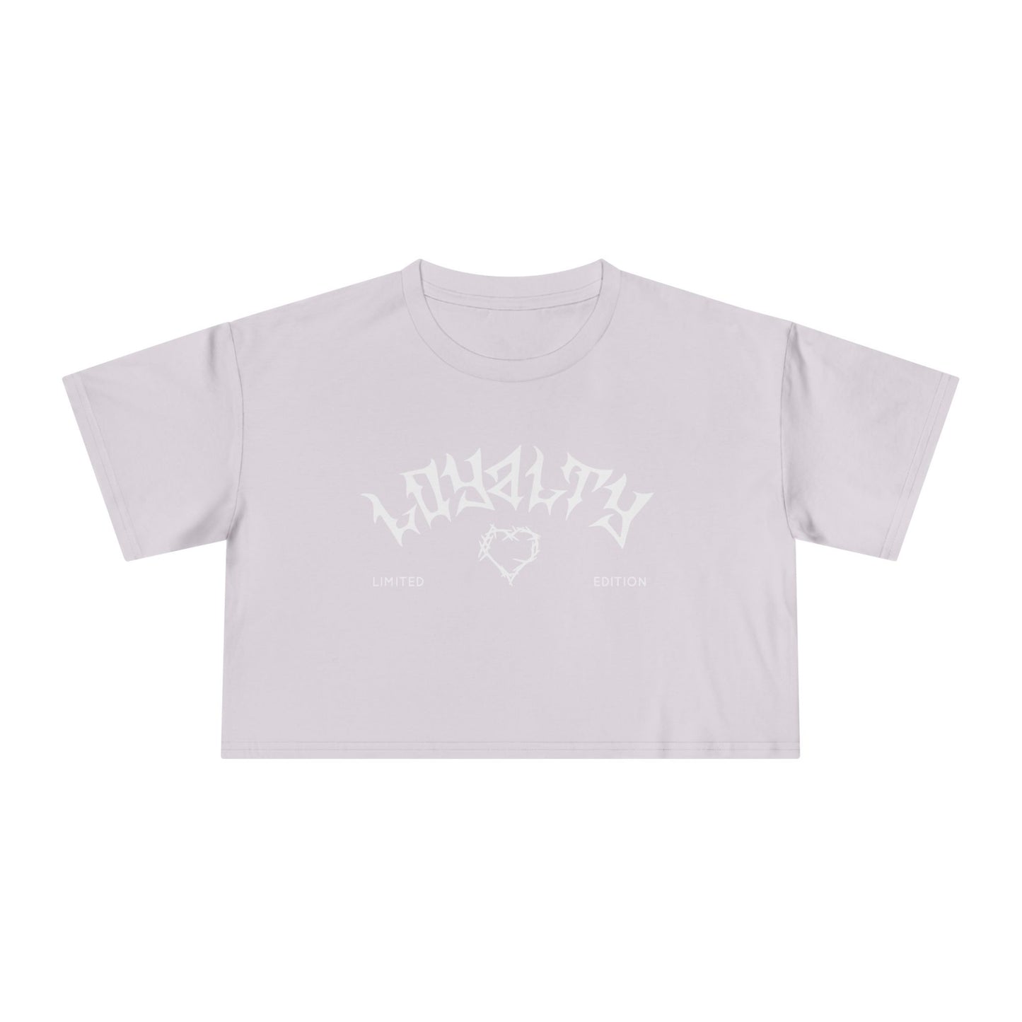 Loyalty Women’s Crop Tee - Bold Graphic Top for Casual Style, Trendy Apparel, Gift for Her, Everyday Wear, Summer Fashion