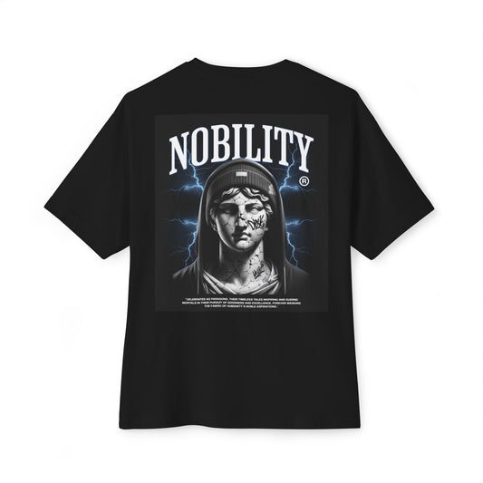 NOBILITY Graphic Tee - Unisex Oversized Boxy Tee, Streetwear Style T-Shirt, Urban Outfit, Gift for Him/Her, Casual Wear, Cool Graphic Top