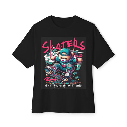 Skater Vibes Oversized Tee | Retro Graphic T-Shirt for Skate Lovers