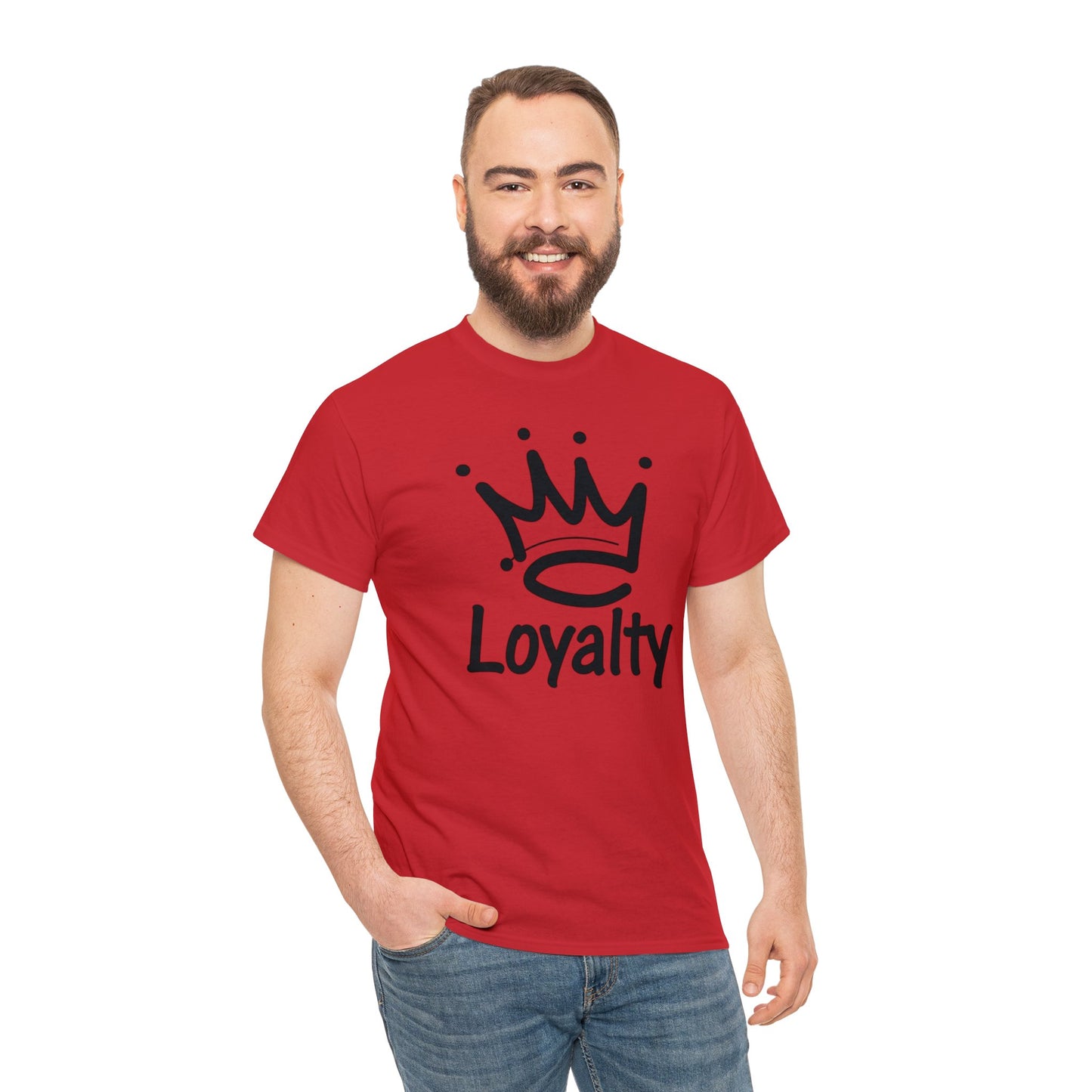 Camiseta unisex de algodón pesado - Corona negra de lealtad