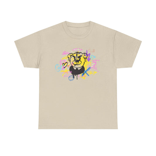 Camiseta unisex de algodón pesado - Reglas del oso graffiti