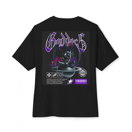 Goddess Vibe Oversized Tee - Unisex Graphic Shirt, Casual Streetwear, Festival Wear