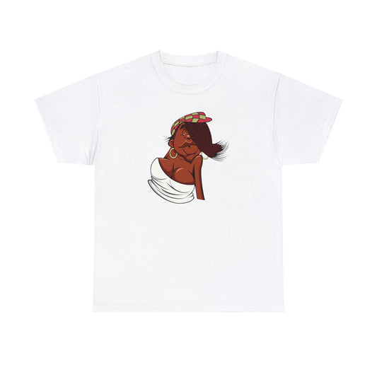 Camiseta unisex de algodón pesado - Chica afroamericana