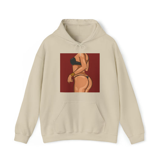 Sudadera con capucha unisex Heavy Blend™ - Cuerpo de mujer sexy de dibujos animados