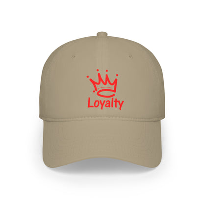 Gorra de béisbol de perfil bajo - Corona de lealtad roja