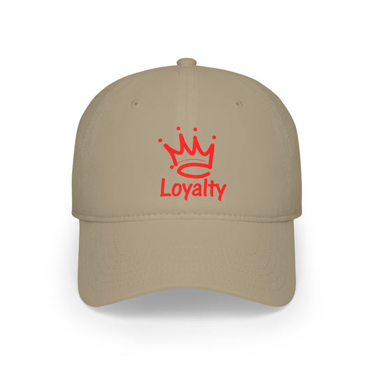 Gorra de béisbol de perfil bajo - Corona de lealtad roja