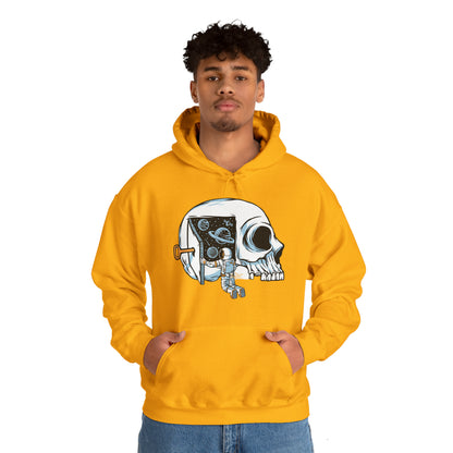 Sudadera con capucha unisex Heavy Blend™ - Los astronautas piensan en abrir las puertas del universo