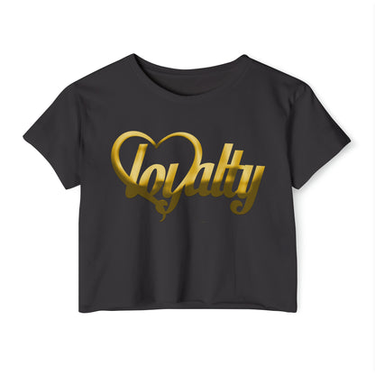 Crop top de festival para mujer - Gold Heart Of Loyalty