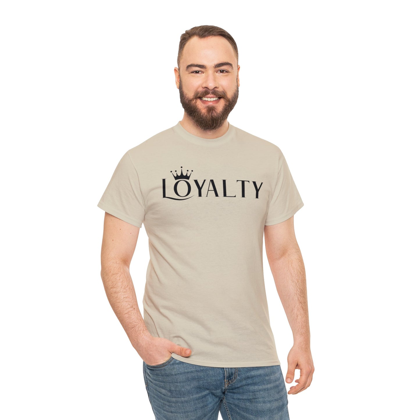 Camiseta unisex de algodón pesado - Reina la lealtad negra