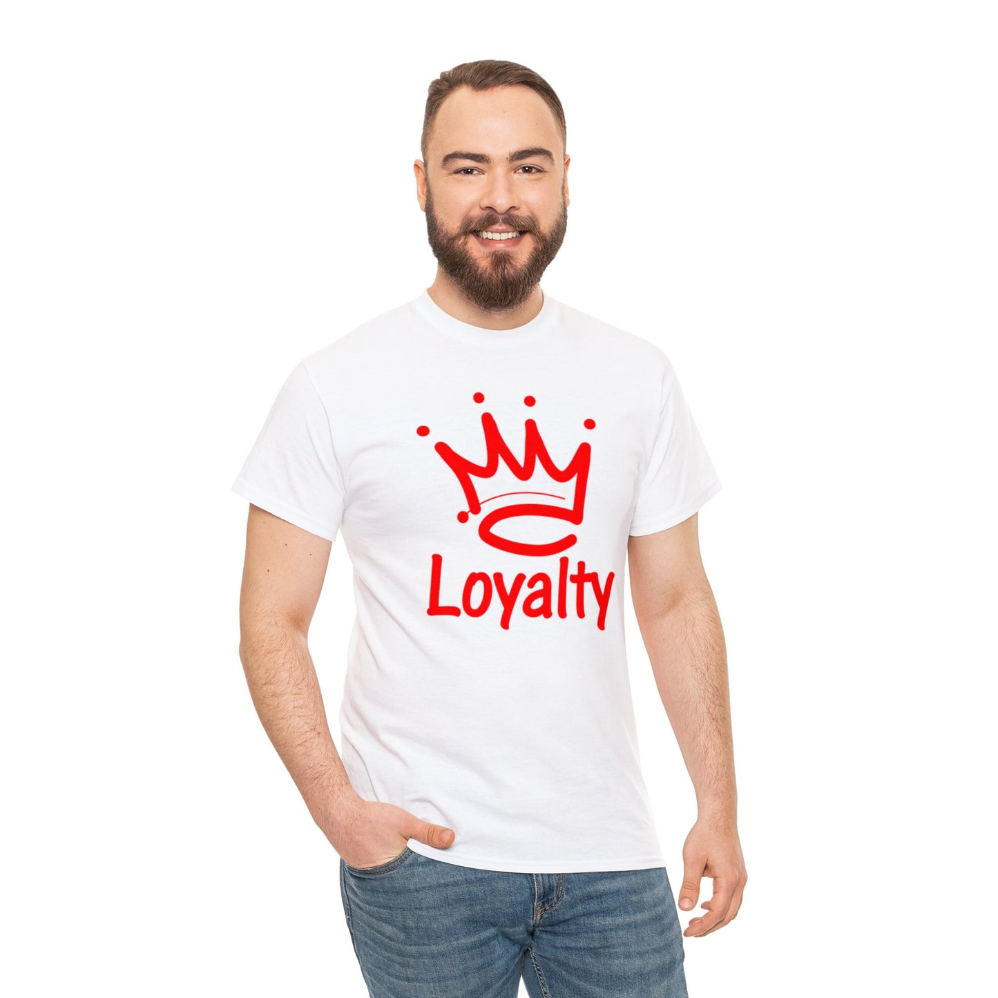 Camiseta unisex de algodón pesado - Corona Roja de Lealtad
