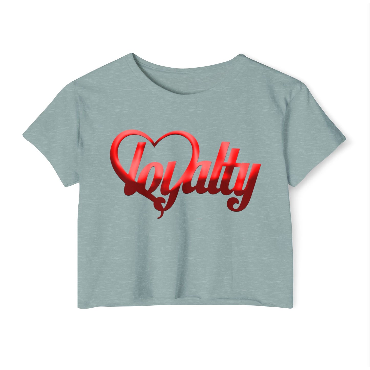Crop top de festival para mujer - Red Heart Of Loyalty