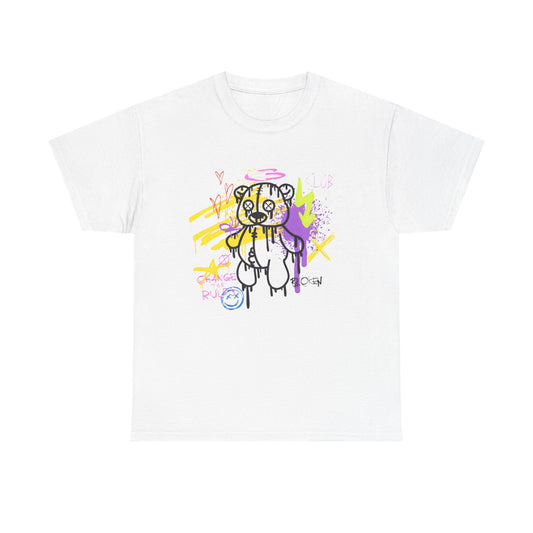 Camiseta unisex de algodón pesado - Graffiti Bear cambia las reglas