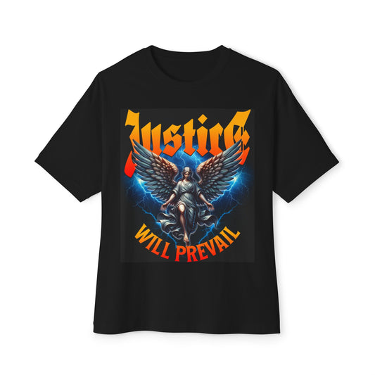 Justice Will Prevail Oversized Tee, Unisex Graphic Shirt