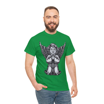 Camiseta unisex de algodón pesado - Estatua del ángel bebé