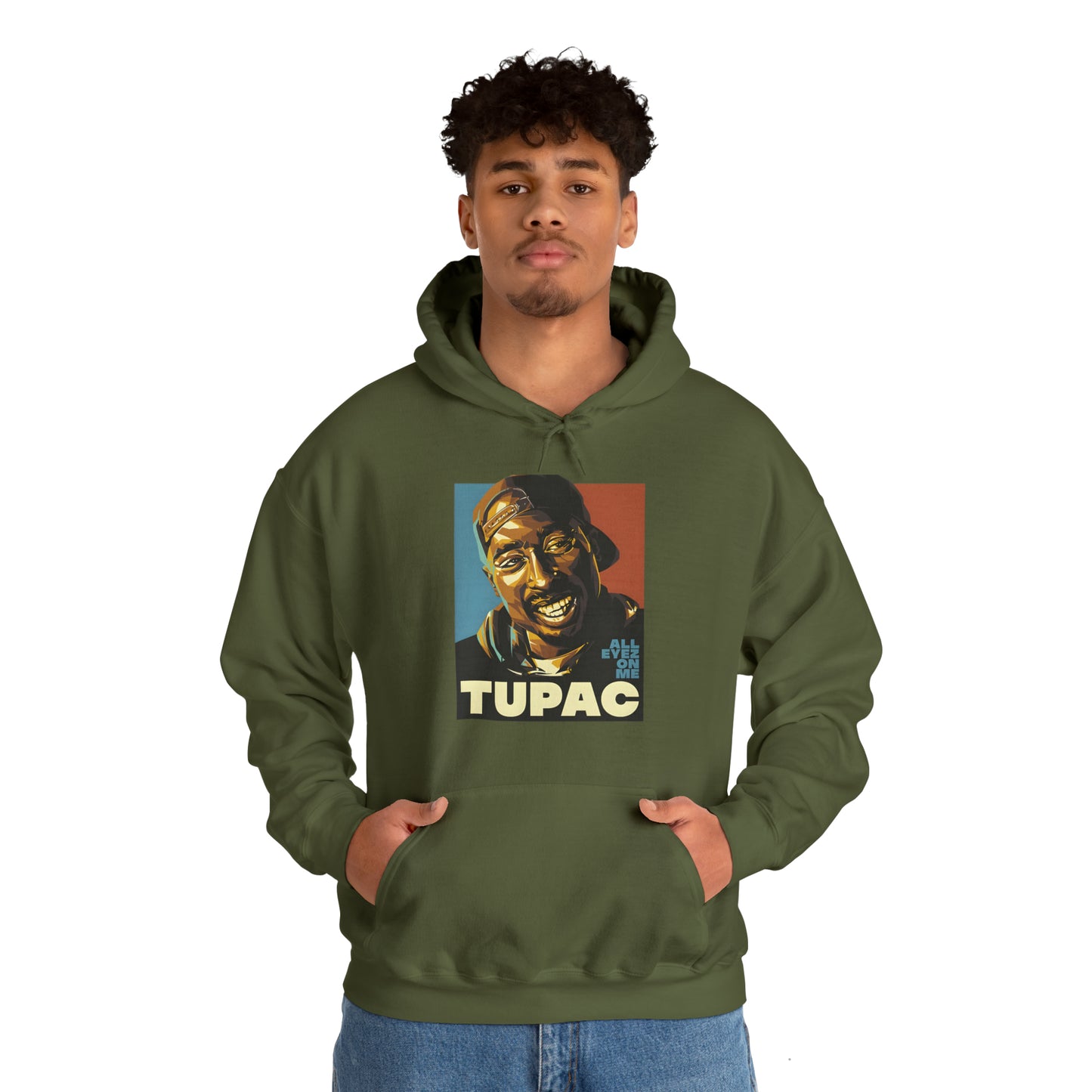 Sudadera con capucha unisex Heavy Blend™ - Tupac Artwork