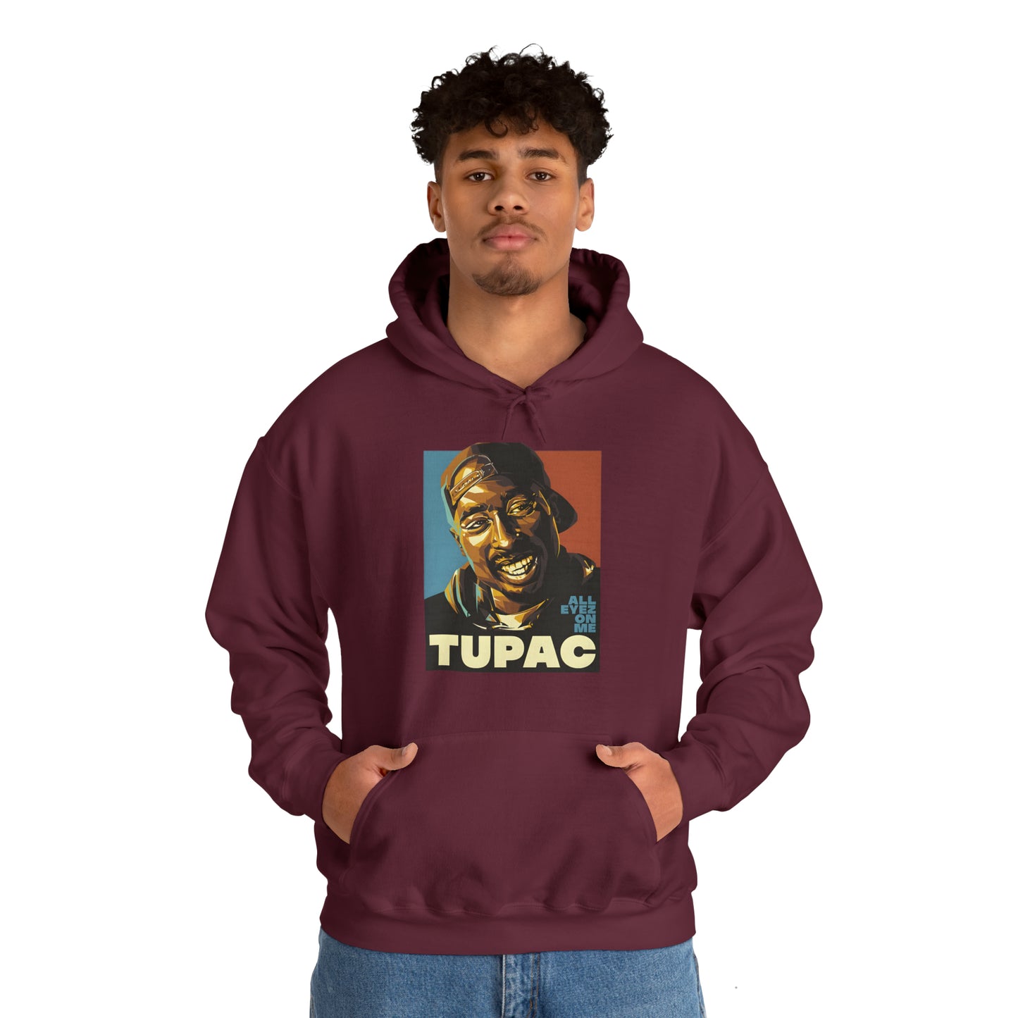 Sudadera con capucha unisex Heavy Blend™ - Tupac Artwork