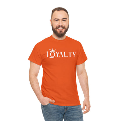 Camiseta unisex de algodón pesado - Reina la lealtad blanca