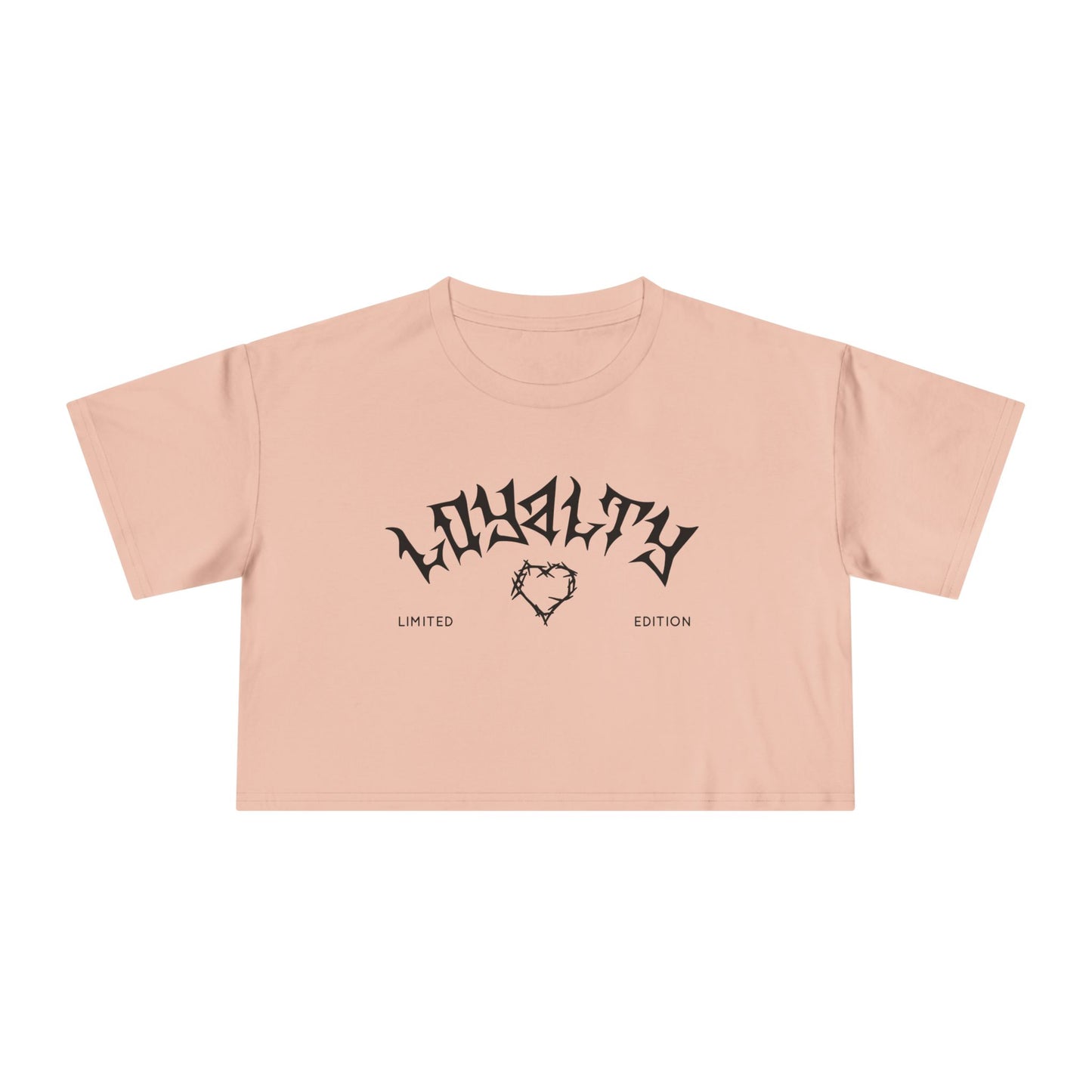 Loyalty Women's Crop Tee | Limited Edition Graphic Top, Trendy Summer Fashion, Perfect for Festivals & Casual Wear, Gift for Friends